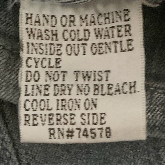 Cache Shorts Blue Denim Brushed Silver Shimmer Knee Length Bermuda Shorts Size 4 - Picture 9 of 12